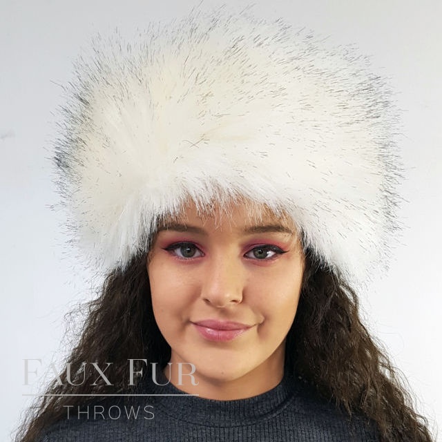 Tissavel White Faux Fur Headband