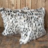Gevlekte Faux Fur Kussens | Luxe Bank Kussens | Gedessineerde Bont Kussens