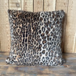 Faux Fur Cushion Black Bear | Black Fur Pillow | Black Fur Cushions
