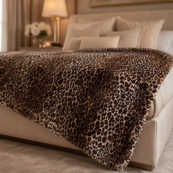Deluxe Polar Faux Fur Throw | Luxury Cream Faux Fur Throws and Blankets