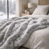 Large Faux Fur Throw | Thick Frosted Fur Throw, Blanket, or Bedspread