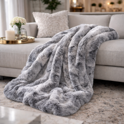 Faux Fur Throw New Koala | Large Koala Fur Throw Blanket or Bedspread