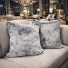 Silver Frost Faux Fur Cushions | Grey Fur Cushions and Throw Pillows