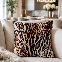 Coussins en Velours de Luxe Chinoiserie | Coussins en Velours Imprimés Orientaux
