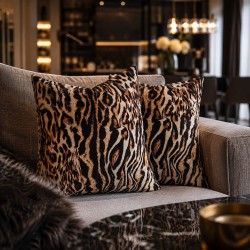 Coussins en Velours de Luxe Chinoiserie | Coussins en Velours Imprimés Orientaux