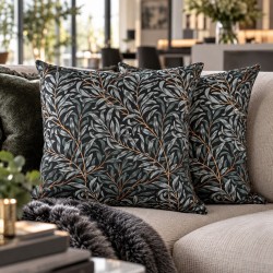 Cuscini Salvia Rami di Salice | Cuscini Decorati | Cuscini Stampati Verdi
