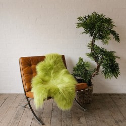 Lime Green Sheepskin Rug | Green Icelandic Sheepskin