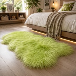 Ivory White Pure Sheepskin Vloerkleed | Natuurlijk Wit IJslands Schapenvacht Vloerkleed