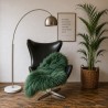 Dark Green Sheepskin Rug | Modern Green Icelandic Sheepskin