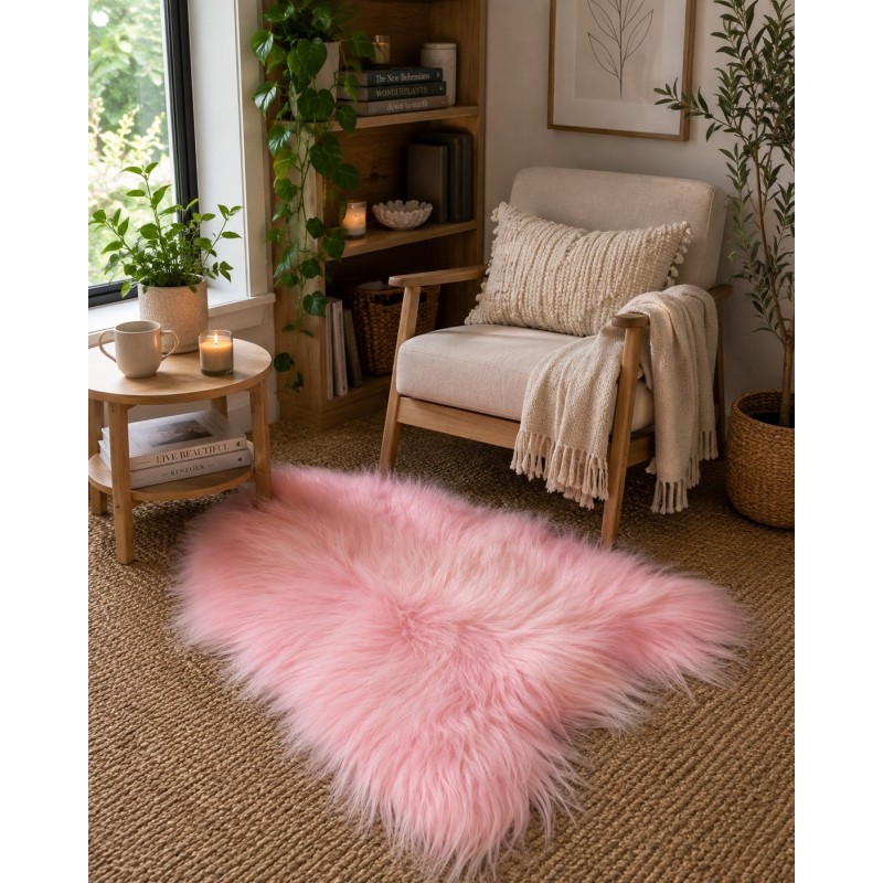 Pale Pink Sheepskin Rug | Pale Pink Icelandic Sheepskin
