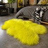 Elfenbeinweißes reines Schaffell-Teppich | Natürlicher weißer isländischer Schaffell-Teppich