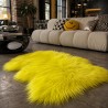 Tapis en Peau de Mouton Ivoire Blanc Pur | Tapis en Peau de Mouton Islandais Blanc Naturel