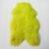 Bright Yellow Sheepskin Rug |  Long Haired Yellow Sheepskin