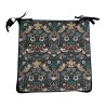 Square Chair Pads Strawberry Thief Tealwood | Square Non-slip Seat Pads