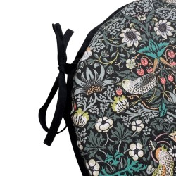 Round Bistro William Morris Seat Pads | Circular Chair Pads