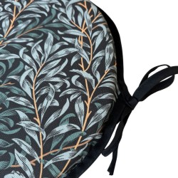 Coussin de siège rond Bistro Willow Bough Azure | Coussins de siège William Morris |