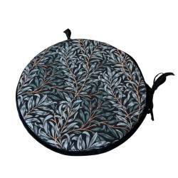 Coussin de siège rond Bistro Willow Bough Azure | Coussins de siège William Morris |