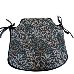 Cuscino per Sedia con Fiori "Strawberry Thief" Blu Navy | Cuscini per Sedia con Fiori |