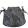Erdbeer-Dieb Navy Spindel Sitzkissen | Florale Spindel Stuhlkissen |