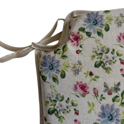 Coussin de siège à broche classique à motif floral | Coussins de chaise à broche colorés à motif fleuri