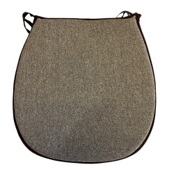 Coussins de siège en forme de D avec tapisserie de forêt tropicale naturelle | Coussins de siège classiques en forme de D