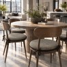 Ronde Bistro Natuurlijke Regenwoud Gobelin Stoelkussens | Ronde Stoelkussens
