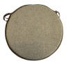 Round Herringbone Bistro Seat Pads | Mustard Herringbone Round Chair Pads