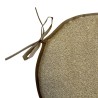 Round Herringbone Bistro Seat Pads | Mustard Herringbone Round Chair Pads
