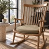 Coussin de Siège en Tapisserie de Forêt Tropicale Naturelle | Coussin de Chaise en Forme de Fuseau