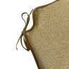 Small Herringbone Spindle Seat Pads | Spindle Shaped Mustard Herringbone Chair Pads