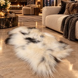 Ivory White Pure Sheepskin Vloerkleed | Natuurlijk Wit IJslands Schapenvacht Vloerkleed