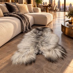 Two-Tone Icelandic Sheepskins | Natural Sheepskin Rugs