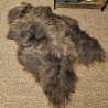 Tapis en peau de mouton islandais marron, Peau de mouton islandaise naturelle marron