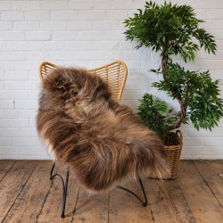 Natural Icelandic Sheepskin Rugs | Large Brown Icelandic Sheepskin