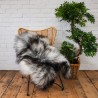 Extra Large Black & White Sheepskin Rug | Extra Large Icelandic Sheepskin