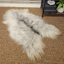 Grey Icelandic Sheepskin Rug | Natural Icelandic Sheepskins
