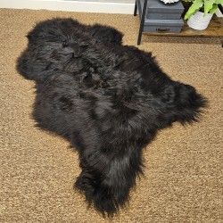 Tapis en Peau de Mouton Ivoire Blanc Pur | Tapis en Peau de Mouton Islandais Blanc Naturel