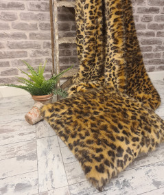 Gold Leopard Faux Fur Cushions
