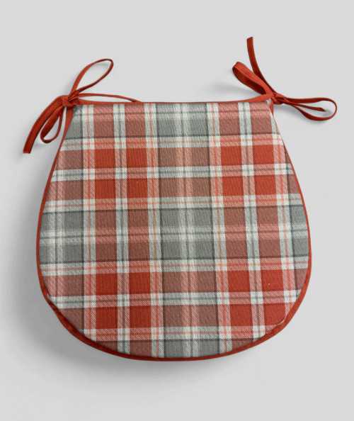 Highland Check Autumn D Shaped Seat Pads