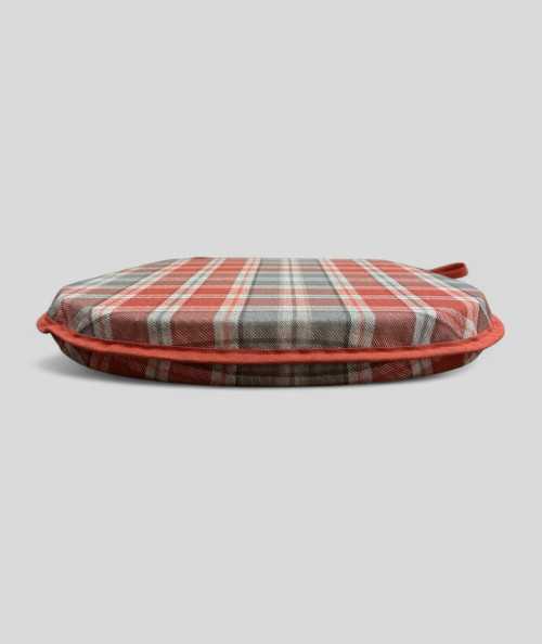 Highland Check Autumn D Shaped Chair Pads