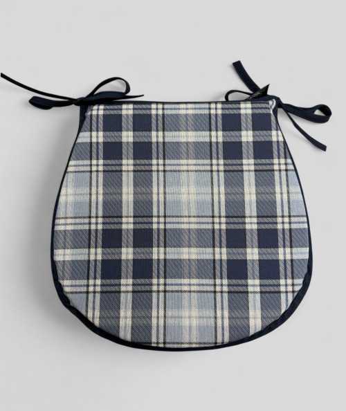 Highland Check Denim Classic D Seat Pads