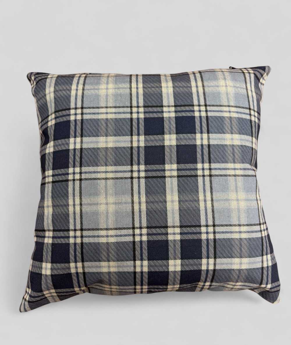 Highland Check Denim Cushions Highland Check Denim Cushions