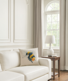 Large Bee & Small Bee Reversible Cushions