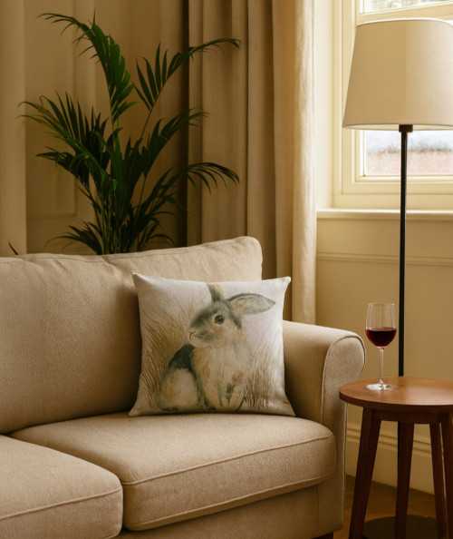 Large Rabbit Reversible Cushions
