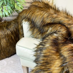 Red Panda Faux Fur Blanket | Synthetic Fur Blanket | Fake Fur Throws