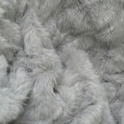 Light Grey Faux Fur Throw | Large Grey Sofa Throw | Aspen Grey