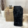 Plaid en fausse fourrure Panthère Noire | Grandes couvertures et couvre-lits en fausse fourrure