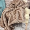 Faux Fur Blanket | Fake Fur Throw | Large Faux Fur Throw | Woodchuck