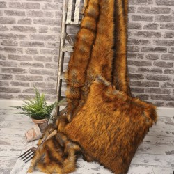 Plaid en fausse fourrure Zanzibar | Plaid en fausse fourrure Ginger | Couvre-lit en fausse fourrure Ginger