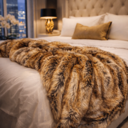 New Mink Faux Fur Throw | Faux Mink Throw | Mink Faux Fur Bedspread |